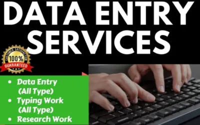 data entry typing work and admin work